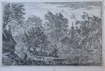Allard van Everdingen (1621-1675) - [Antique print, etching] The boat at the river bank, published ca. 1631-1675, 1 p.