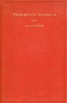 Pijper, G.F. - Fragmenta Islamica : studiën over het islamisme en Nederlandsch-Indië.