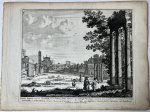 Unknown engraver, Pieter Schenk (1660-1713) - [Antique print, etching/ets, Rome] FORUM NERVA... Views of Rome [Set title] (Keizerlijke fora, forum van Nerva), published 1705, 1 p.