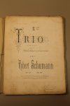 SCHUMANN, Robert - 1er Trio en rémineur pour Piano, Violon et Violoncelle (early French edition)