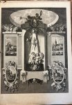 Wijsman, Jacobus after Daniel Kerkhoff. - Antique etching and engraving 1795 | Monument for General Pichegru, eerzuil voor den Generaal Pichegru, 1795, 1 p. [Proefdruk before the text]