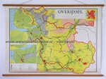 [J.C.] Kloosterman, [B.] Koekkoek, [J.] van Mourik - Schoolkaart / wandkaart van Overijssel