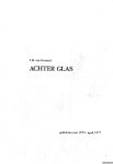 Geemert, J.H. van - Achter glas: gedichten mei 1973-april 1977 Geemert, J.H. van - Achter glas: gedichten mei 1973-april 1977