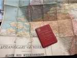 - Afstandskaart van Nederland uitgegeven door den Alg. Ned/ Wielrijdersbond ten dienste van zijner leden.