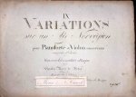 Weber, Carl Maria von: - IX variations sur un air norvégien pour pianoforte et violon concertants. Oeuv. 22