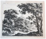 Anthonie Waterloo (1609-1690) - Antique print, etching | Two boys and their dog at the waterside, published ca. 1680, 1 p..