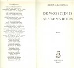 Konsalik, H.G. Nederlandse vertaling  R. van den Akker  Omslagontwerp P.A.H. van der Harst - Woestijn is als Vrouw