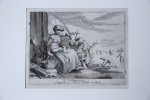 Abraham Cornelisz. Bloemaert (1564/66-1651), Frederick Bloemaert (ca.1614-1690), Claes Jansz Visscher (1586/87-1652) - Antique print, handcolored engraving | Januarius, published ca. 1635, 1 p.
