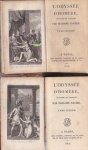  - L'Odyssée d'Homere traduite en François par Madame Dacier (Tome premier et tome second)