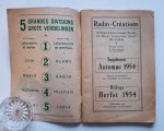 Radio Créations - Automne / Herfst 1954 - Nouveaux prix et arcticles / Nieuwe prijzen en artikelen