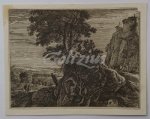 SWANEVELT, HERMAN VAN, - Landscape with a large tree and villa