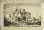 Jan van de Velde II (1593-1641) - Antique print, etching | Man on horse in a landscape, published 1616,  1 p.