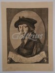 STOCK, ANDRIES JACOBSZ., - Portrait of painter Lucas van Leyden