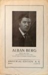 Berg, Alban: - [Verlagsverzeichnis] Alban Berg
