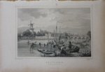 Terwen, Johannes Leonardus - Amsterdam Amstel Yachtclub. Originele staalgravure.