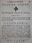 Johann Hermann Knoop / W.A. Bachienne - Vermakelyk wapen-kundig, geographisch-, en historisch spel / Eerste beginselen der Geographie