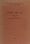 Baur, Frank. - Scripta minora.