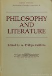 GRIFFITHS, A.P., (ED.) - Philosophy and literature. Royal Institute of Philosophy lecture series: 16 supplement to Philosophy 1983.