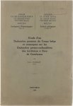 Grambast Louis - Etude d'un dadoxylon permien du Congo belge et remarques sur les dadoxylon permo-carbonifères des territoires à  flore de Gondwana