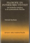 Korthals, Michiel - Filosofie en intersubjectiviteit
