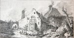 Franz Edmund Weirotter (1633-1771) - Antique print I Farmhouse with figures, published ca. 1770, 1 p.