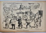 Braakensiek, Johan (1858-1940) - [Original lithograph/lithografie by Johan Braakensiek] Ontwerp voor een Reclame-Optocht, 25 November 1888, 1 pp.
