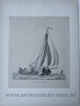 Gerrit Groenewegen (1754-1826) - [Antique print, etching] een Schol schuit; Verscheyde soorten van HOLLANDSE Vaartuigen... (serie title - B), published 1787, 1 p.