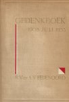 Heesakker, L.A. en Weber, J.M. - Gedenkboek 1908 JULI 1933  R.V. en A.V. Feijenoord