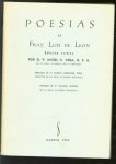 Luis de León, Angel C. Vega - Poesías de fray Luis de Léon