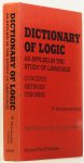 MARCISZEWSKI, W., (ED.) - Dictionary of logic as applied in the study of language. Concepts, methods, theories.