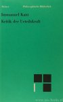KANT, I. - Kritik der Urteilskraft. Herausgegeben von K. Vorländer. Mit einer Bibliographie von Heiner Klemme.
