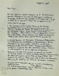 BRULIN, Tone - Tone Brulin aan Frans De Bruyn - 1 aug. 1968 Handgeschreven, gesigneerde brief