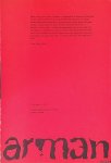 Crouwel, Wim (verzorging) - Stedelijk Museum Amsterdam: Arman