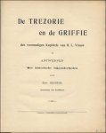 Geudens, Edmond - trezorie en de griffie des voormaligen kapittels van O.L. Vrouw te Antwerpen, met historische bijzonderheden