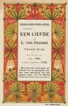 (NIEUWENHUIS, Theo). (DEYSSEL, Lodewijk van) - Jugendstil-prospectus: 'Verschenen: Een liefde door L. van Deyssel - Tweede druk.'