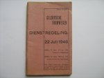  - Geldersche Tramwegen Doetinchem,dienstregeling 22 juli 1946