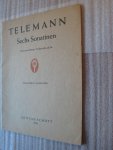 Telemann, Georg Philipp - Sechs Sonatinen / Violine und Piano, Violoncello ad lib.