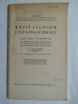 Valeton, J.J.P. - Kristallform und Löslichkeit (Inaugural-Dissertation)