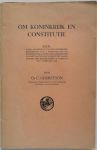 Gerretson C - Om Koninkrijk en Constitutie. Rede Koninklijke boodschap 3 febr 1948