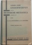 Hofsteede J.G.C., Kramer P.J. - Lessen over onderwerpen uit de technische mechanica afd A