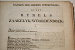 Staringh, Jacob Gerard - Bybels Zakelyk Woordenboek … door Jacob Gerard Staringh. Letter J. en K. Vierde deel, tweede stuk