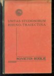 n.n - [Novieten boekje Unitas Studiosorum Rheno-Traiectina Tineke] 19 VRO Persoonlijke documenten.