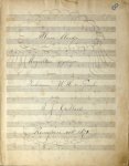 Gaillard, A.J.: - [Muziekmanuscript] Album-Blaadje / Hoogachtend opgedragen / aan / Jonkvrouw W.H. v. Spengler / door / A.J. Gaillard
