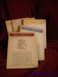 FIERENS Paul, HAESAERTS Paul, COGNIAT Raymond, ARGAN Giulio Carlo, et alii - Carnets du Seminaire des Arts. Bulletin mensuel. 1re serie, n? 1,2,3,4,5 et 6.