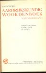 Laan, K. ter      geheel opnieuw bewerkt door A.G.C. Baert. - Van Goor's aardrijkskundig woordenboek van Nederland