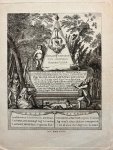 Kolm, M.V. - Antique etching and engraving 1794 | Print with memorial for Hendrik Hooft Danielsz.: Gedachtenisse van Amstels Burgervader Henrik Hooft Danielsz. (...) 1794, 1 p.