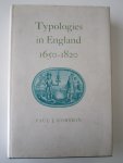 Korshin, Paul J. - Typologies in England 1650-1820
