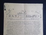 Oorlogskrant / stencil - Ons Kompas voor Rotterdam en Omstreken