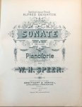 Speer, W.H.: - Sonate (Nr 1, in D) für Pianoforte. Op. 2
