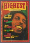 Stichting Preventie en Voorlichting Druggebruik O.a Simon Vinkenoog - Highest magazine,, enige onafhankelijke shit-blad voor blowend Nederland ( Bob Marley special)